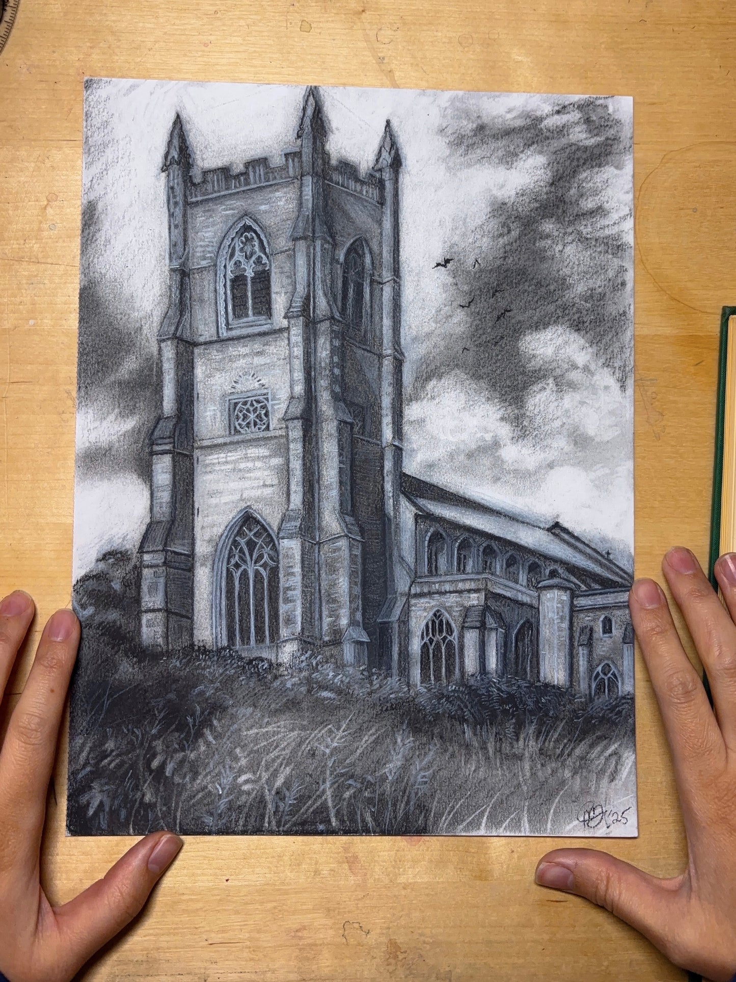 Church, Worstead - study - original drawing