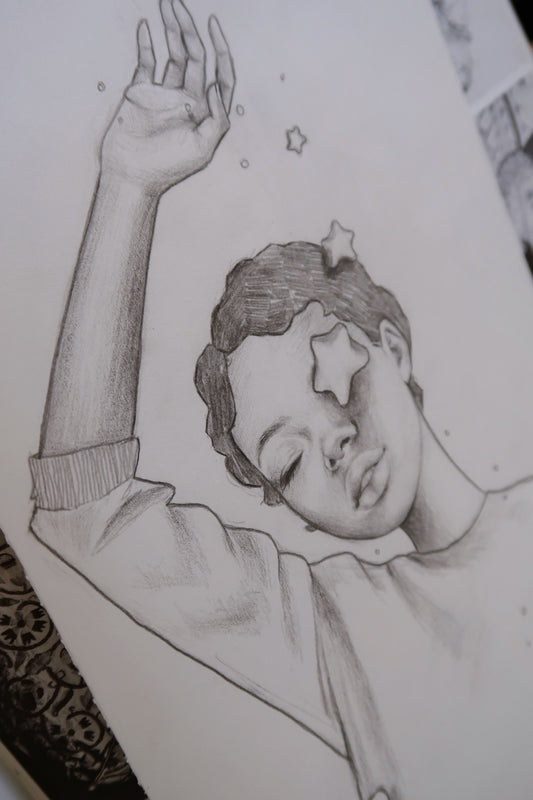 catching stars - original sketch