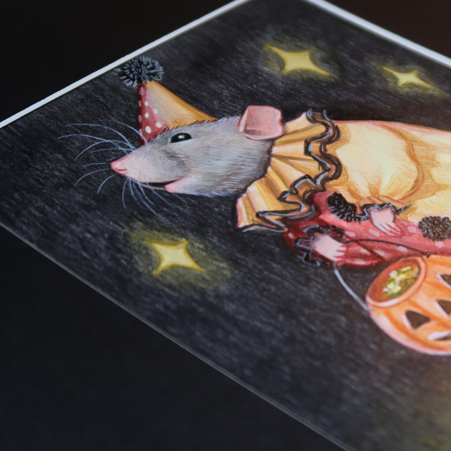 clown rattie - original painting
