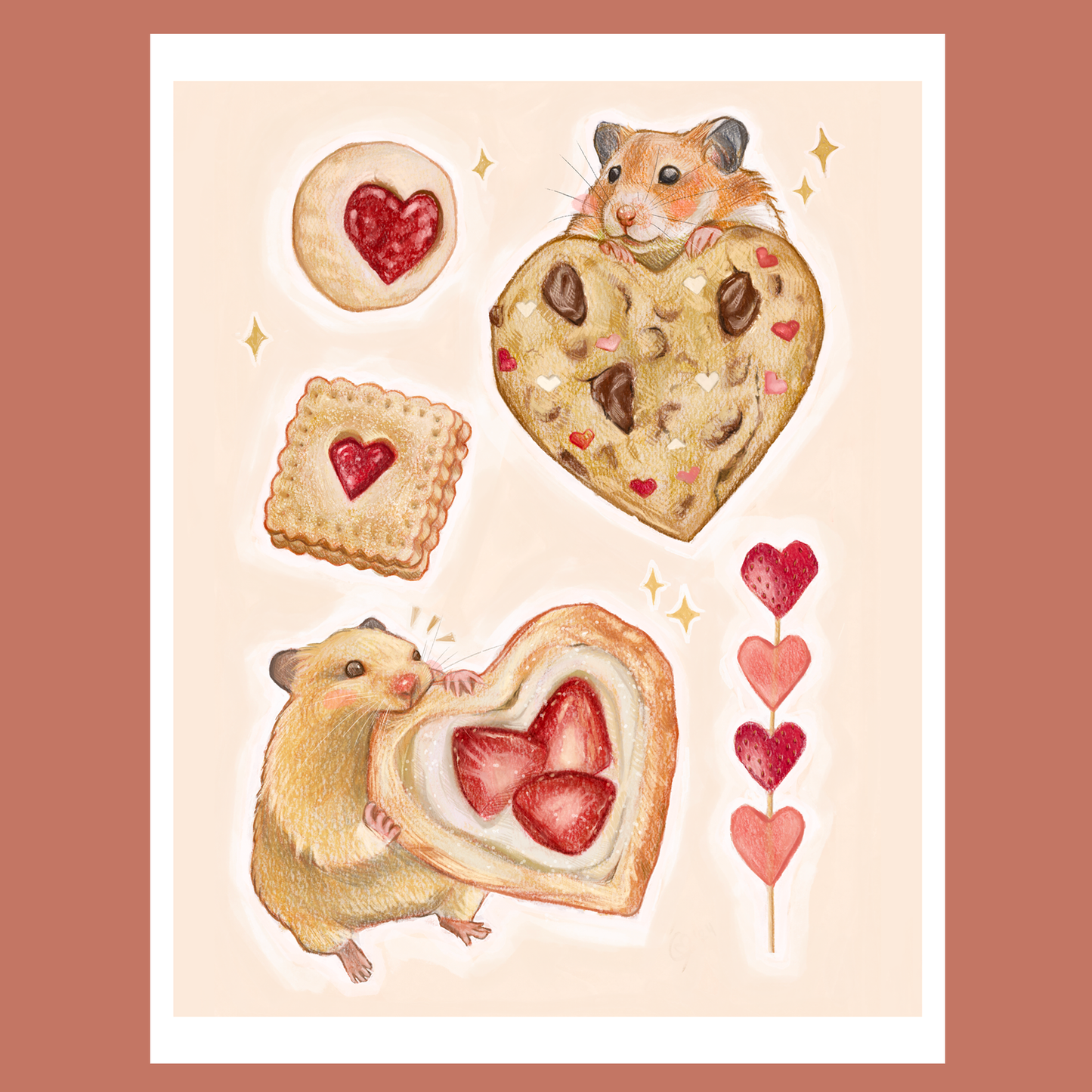 valentine hammies - print