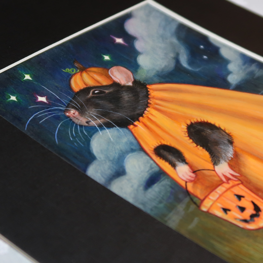 pumpkin rattie - original painting