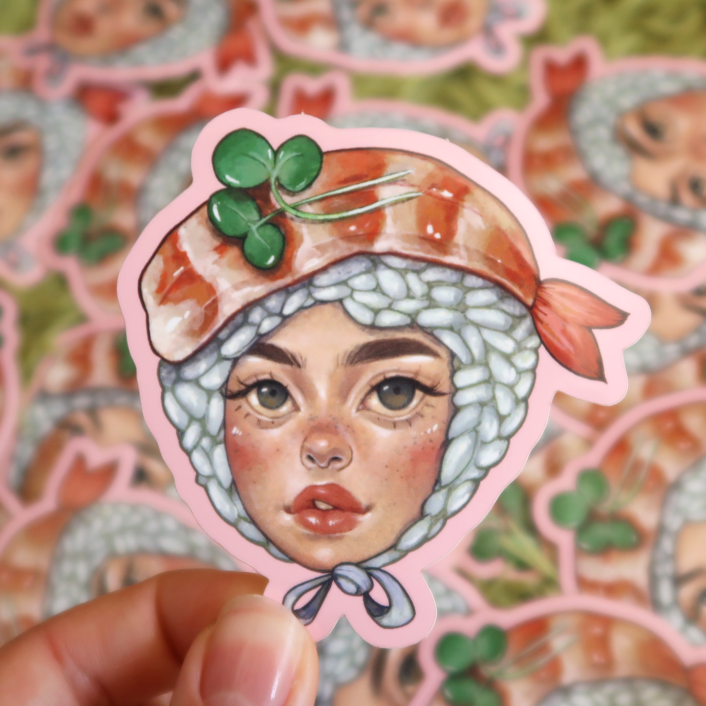 sushi girls sticker
