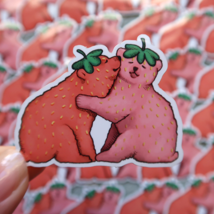 strawbearries sticker