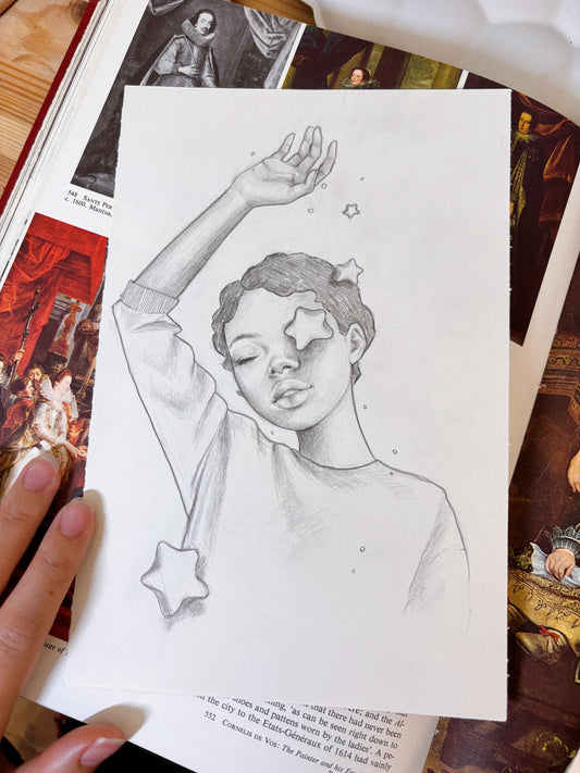 catching stars - original sketch