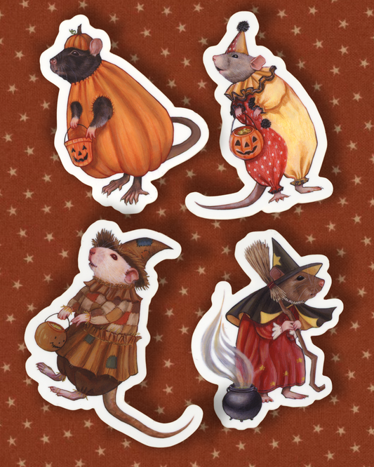 Halloween Ratties - Stickers