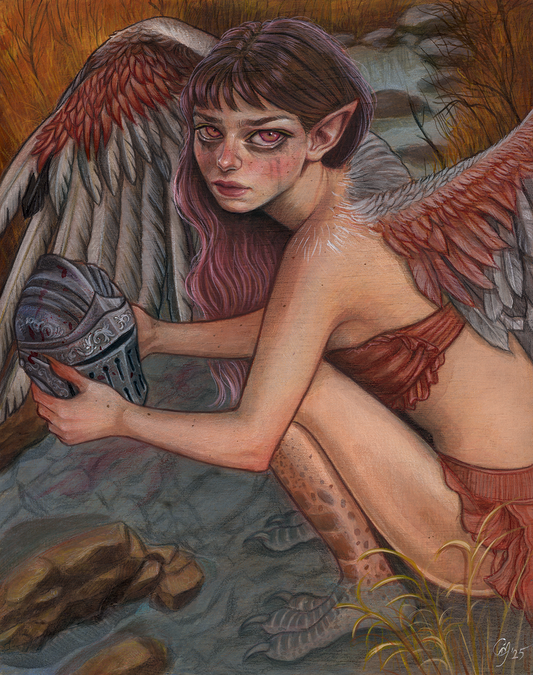 Knight's Descent - Original Painting