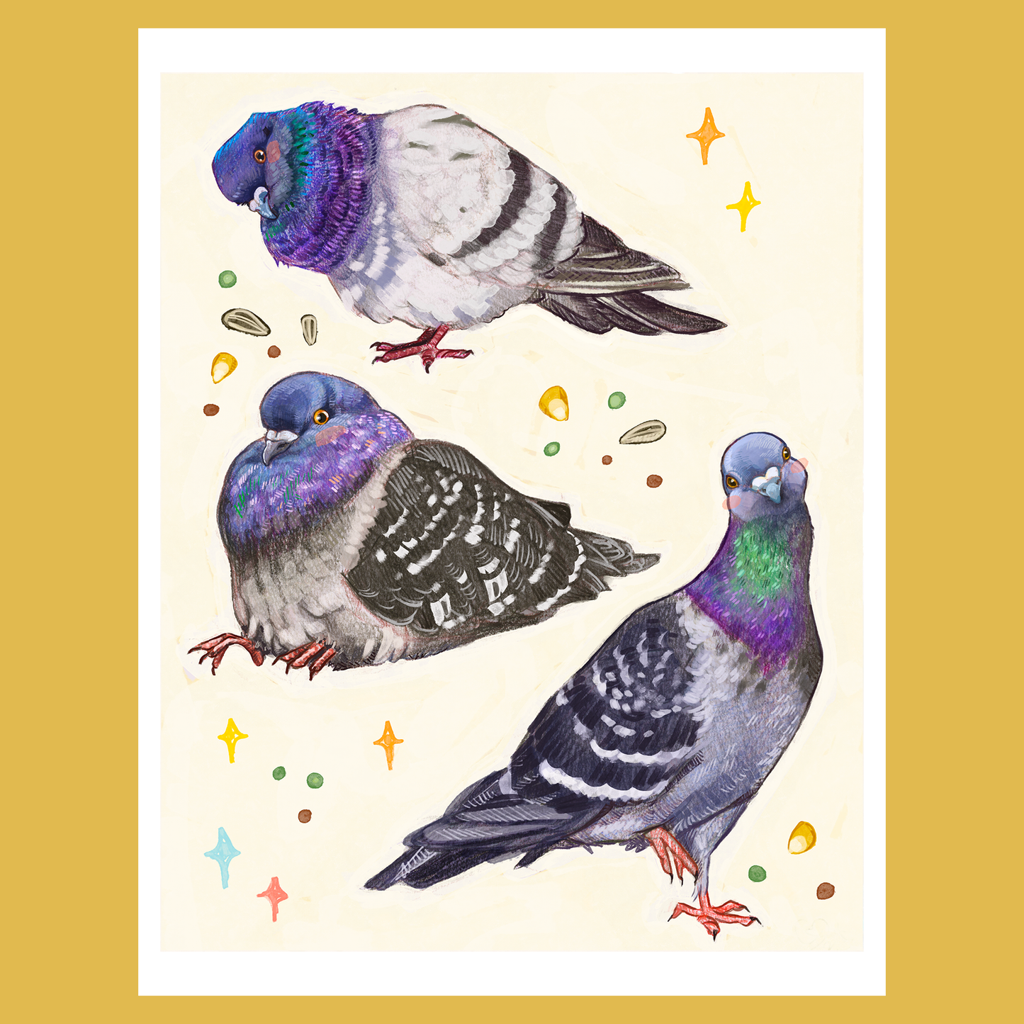 pigeons - print