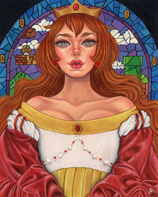 Princess Toadstool - Original Painting