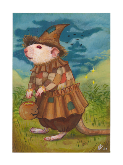 scarecrow rattie - original painting