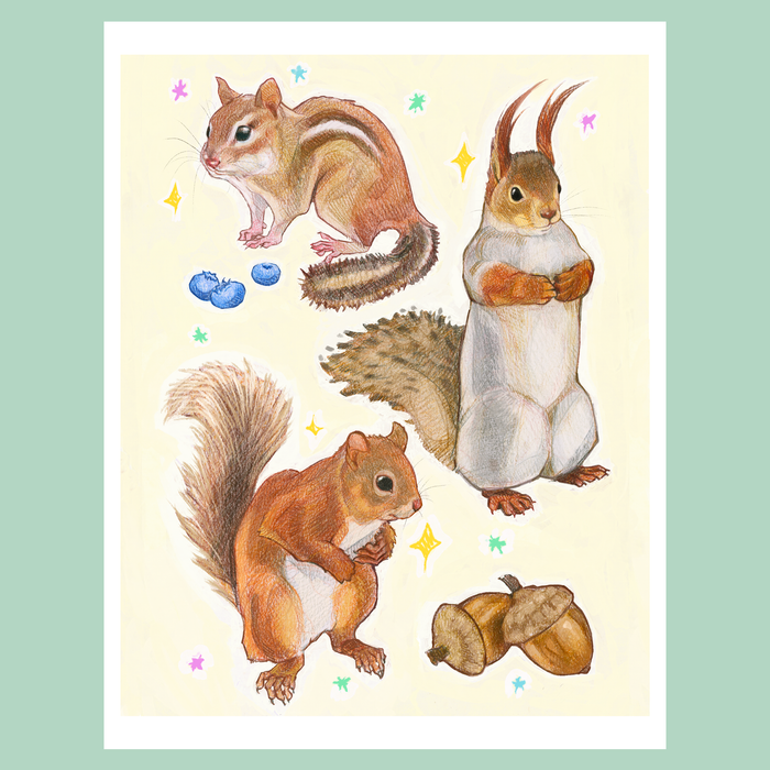 squirrels - print