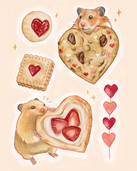 valentine hammies - print