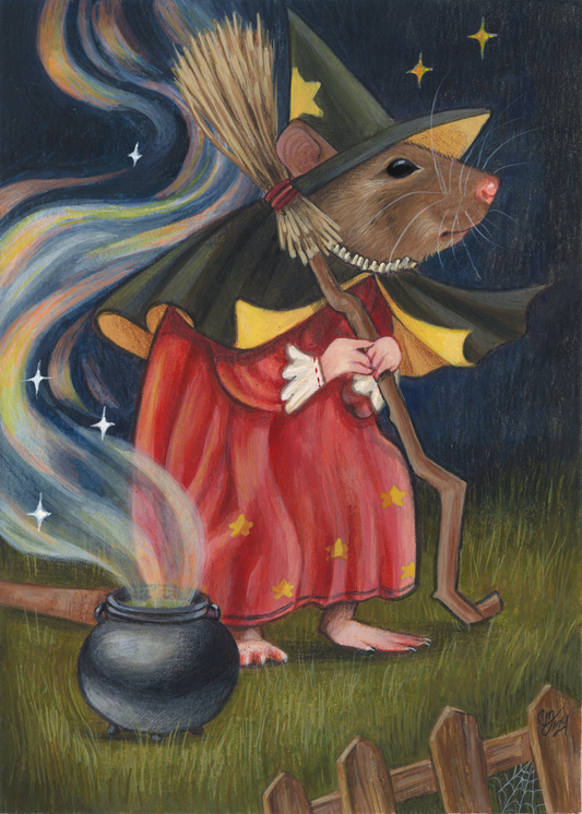 Witchy Rattie - Print