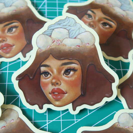 hot chocolate sticker