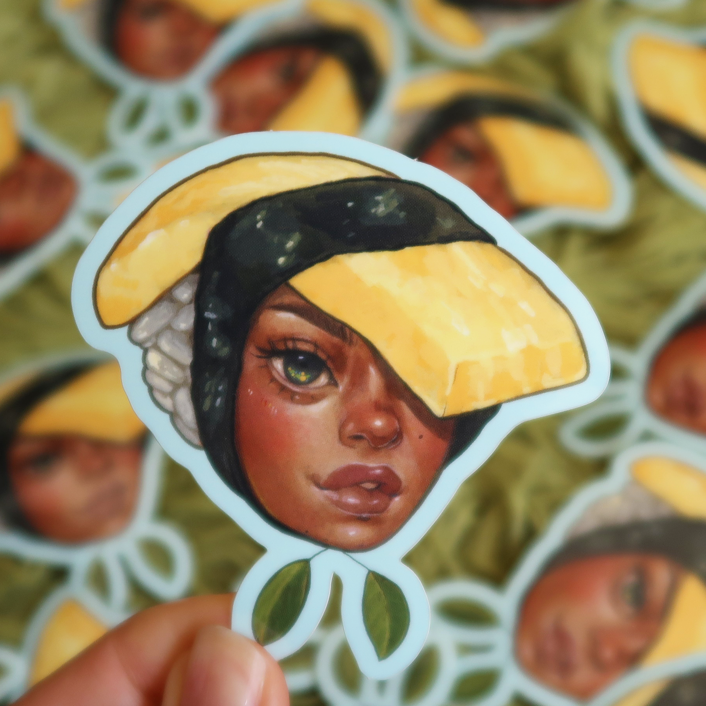 sushi girls sticker