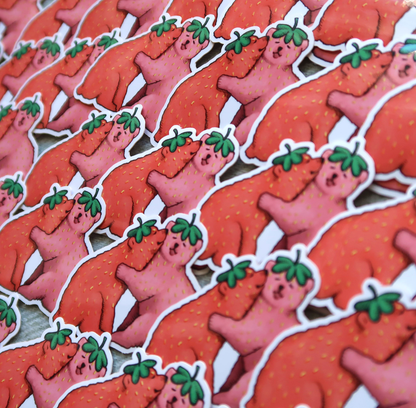 strawbearries sticker